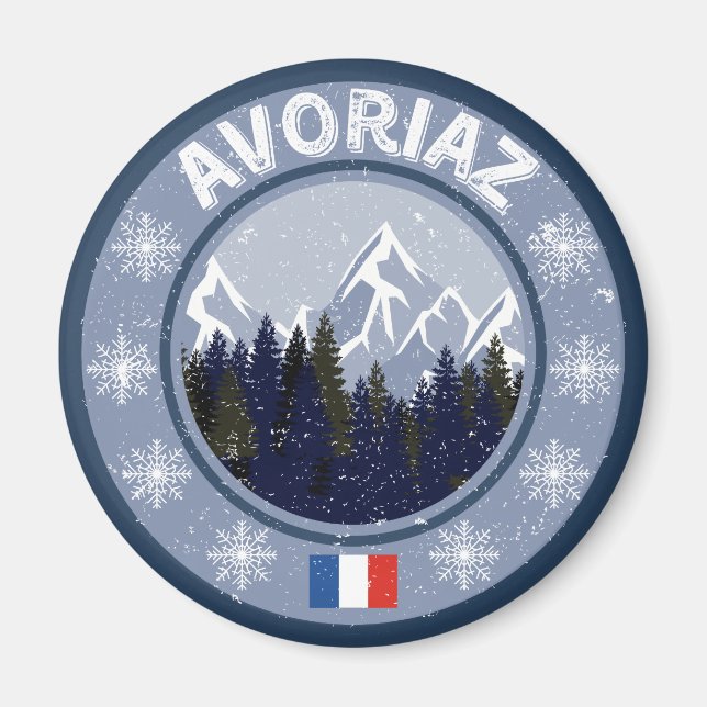 Avoriaz Station de ski Magnet (Front)