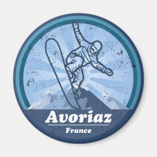 Avoriaz Station de ski - Snowboard Magnet