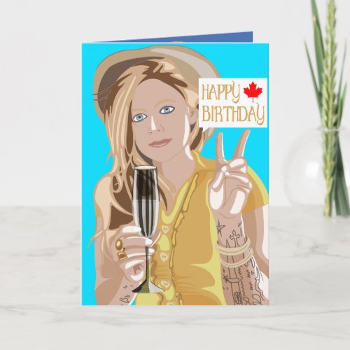 Avril Lavigne Birthday Card Card