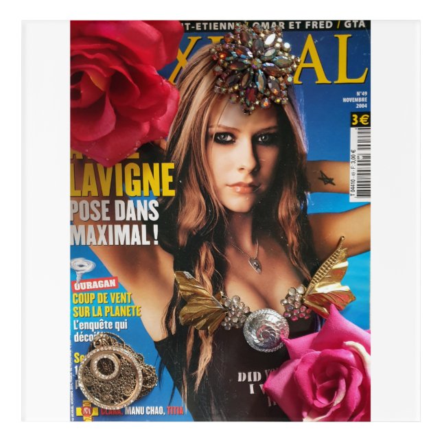 Avril Lavigne Tote Bag Acrylic Print (Front)