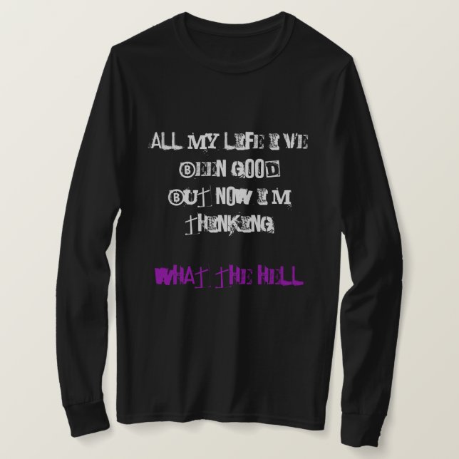 Avril Lavigne "What the Hell" Top (Design Front)