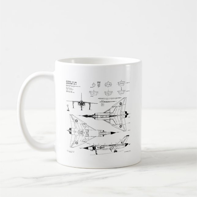 Avro Arrow Coffee Mug (Left)