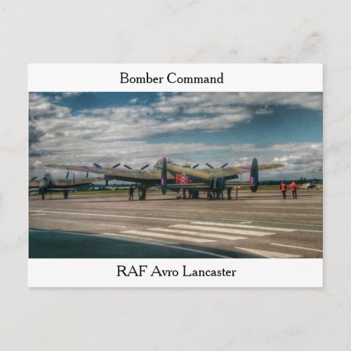 Avro Lancaster Bomber Postcard