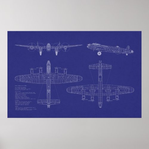 Avro Lancaster Bomber Poster