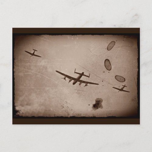 Avro Lancaster Flyover Postcard
