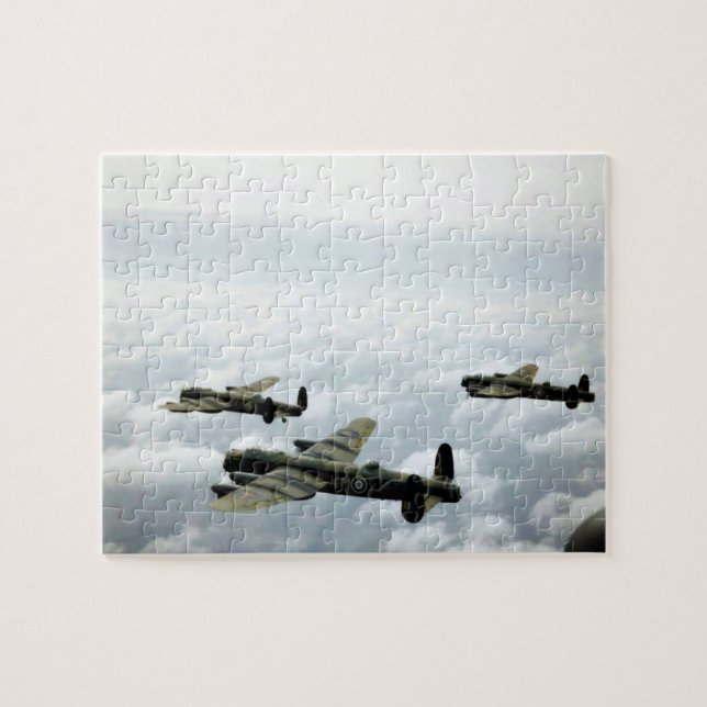 Avro Lancaster - Vintage Aviation Photograph Jigsaw Puzzle (Horizontal)