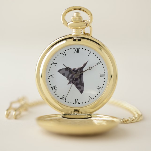 Avro Vulcan -1 Roman dial Pocket Watch (Inside)