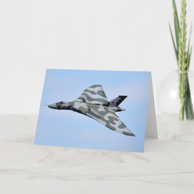 Avro Vulcan B.2 Letterpress Thank You Card (Front)