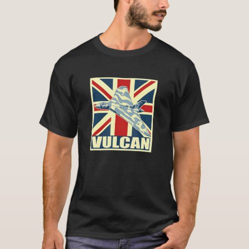 Avro Vulcan Bomber Aircraft British Raf Plane Retr T_Shirt