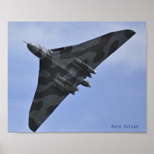 Avro Vulcan bomber poster