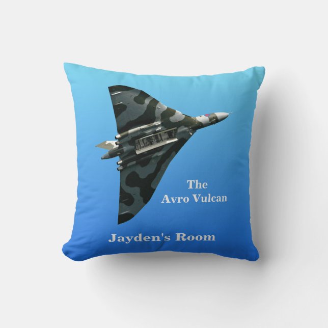 Avro Vulcan Delta Wing Bomber personalized Throw Pillow (Front)