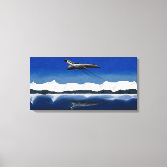 Avro Vulcan Reflected Power Canvas Print (Front)