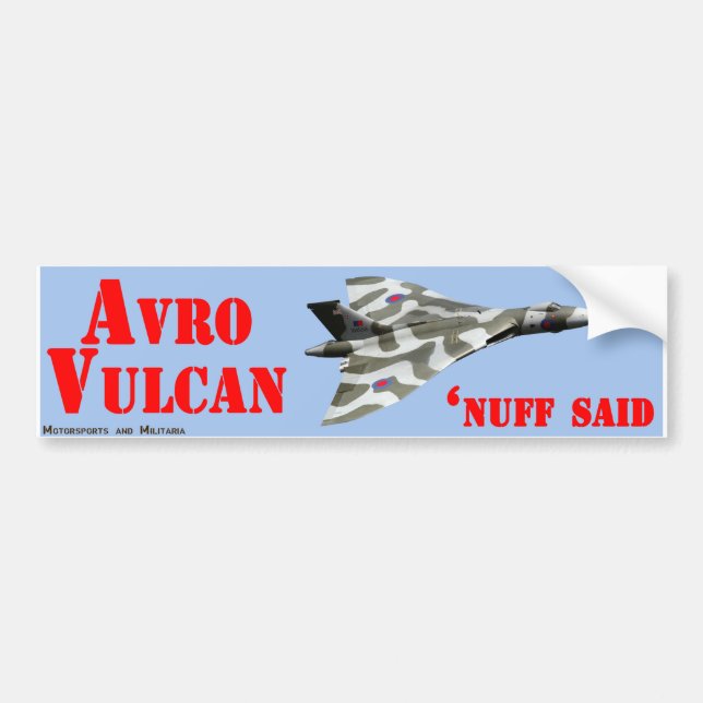 Avro Vulcan Sticker (Front)