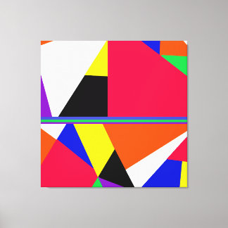 Avryl Fleur's Colorful Abstract Geometric Canvas Print