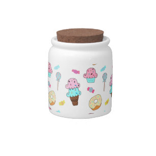 Avryl Fleur's Cute Ice Cream Cone Cupcake Donut Candy Jar