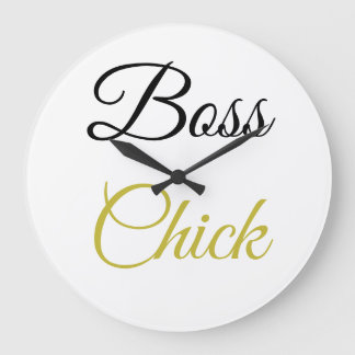 Avryl Fleur's Gold Black Pretty Font Clock