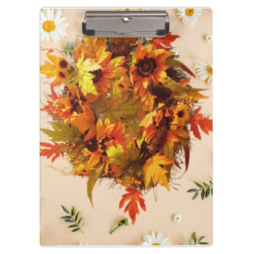 Avryl Fleurs Pretty Autumn Leaves Clipboard