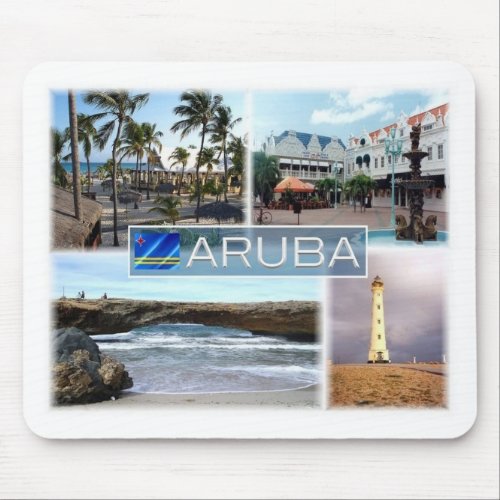 AW Aruba _ Oranjestad _ Lighthouse _ Mouse Pad