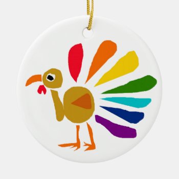 Aw- Awesome Turkey Ornament by inspirationrocks at Zazzle