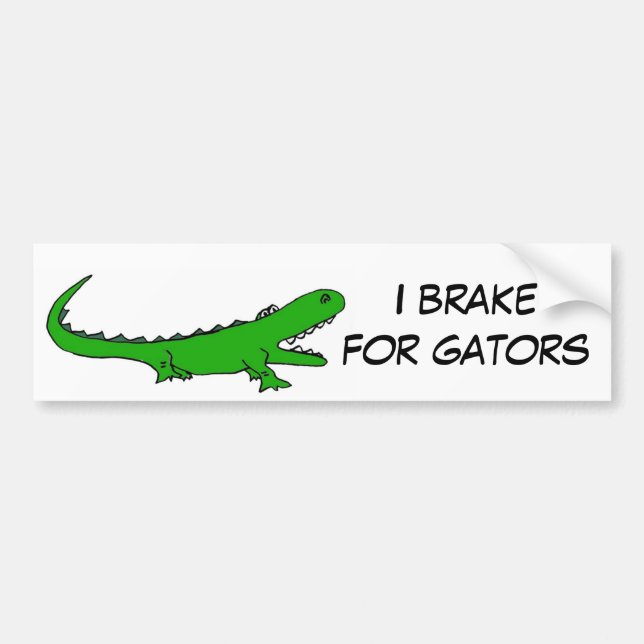 AW- Brake for Gators Bumper Sticker (Front)