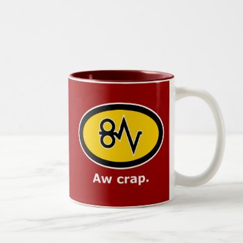"aw Crap  Paper Jam!" Two-tone Coffee Mug by spreefitshirts at Zazzle