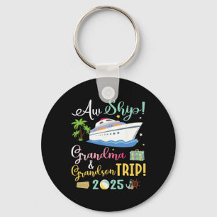 Aw Cruise Ship Grandma And Grandson Trip 2025 Fami Keychain