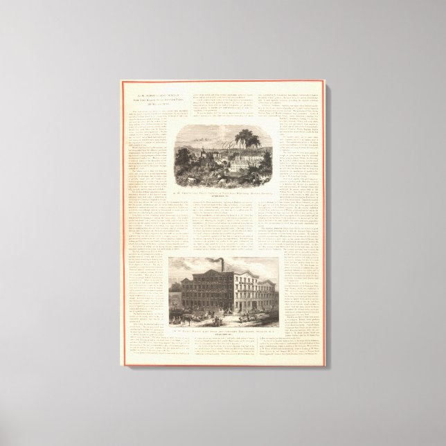 AW Faber's Lead Pencils Canvas Print (Front)