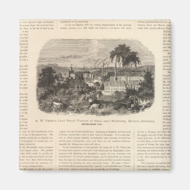 AW Faber's Lead Pencils Magnet (Front)