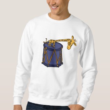 Aw- Funny Giraffe And Drum Shirt by naturesmiles at Zazzle