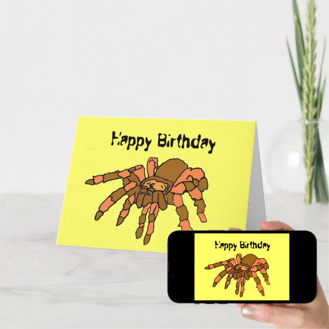 funny spider birthday
