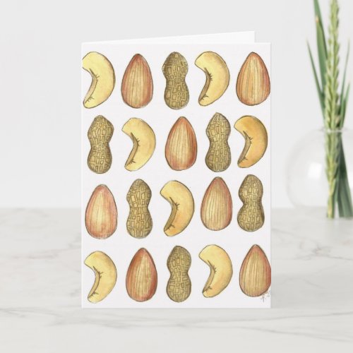 Aw Nuts Forgot Your Birthday Funny Peanut Foodie Card