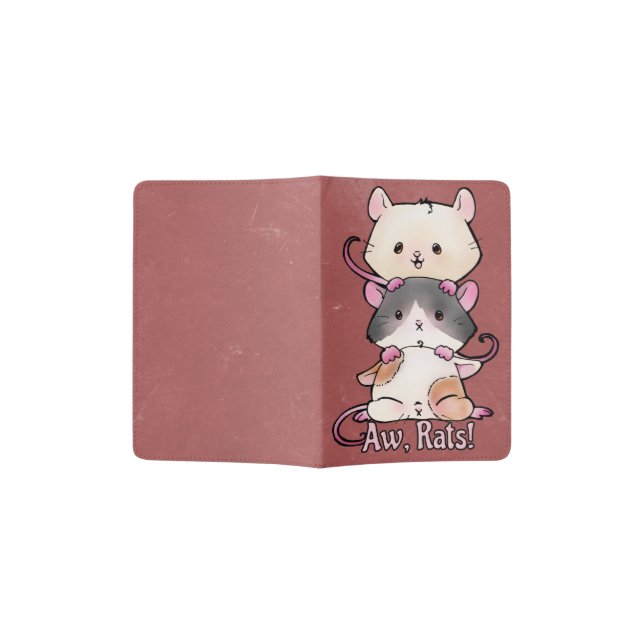 Aw, Rats! Passport Holder (Opened)