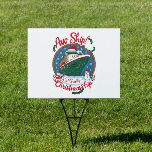 Aw Ship It's A Family Christmas Cruise Trip  Sign