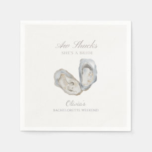 Aw shucks she’s a bride bachelorette napkins