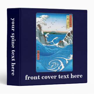 Awa Province, Naruto Whirlpools by Ando Hiroshige 3 Ring Binder