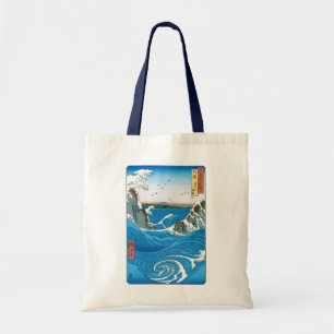 Awa Province, Naruto Whirlpools by Ando Hiroshige Tote Bag
