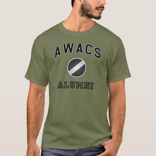 AWACS Alumni dark text on color T_Shirt