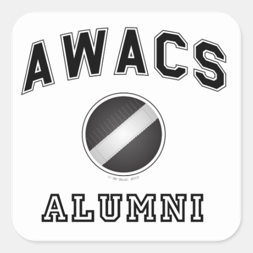 AWACS Alumni Square Sticker