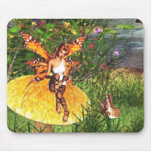 awaiting autumn fairy mousepad (Front)