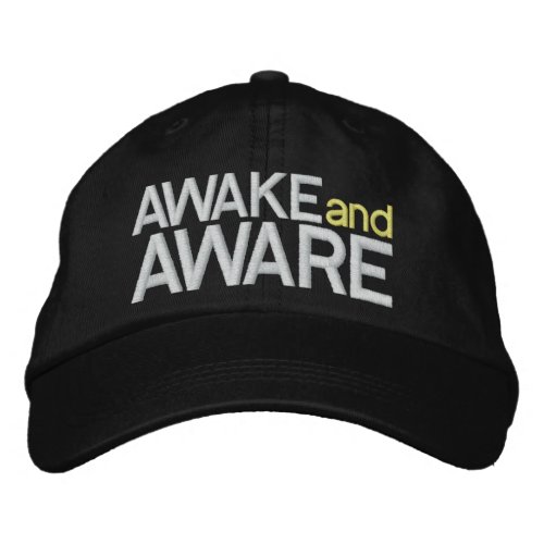 AWAKE and AWARE _ SRF Embroidered Baseball Hat