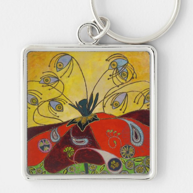 awake at dawn (painting) keychain (Front)