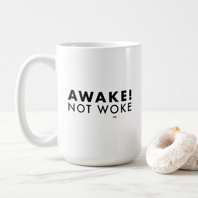 Awake! Not Woke™ LOGO Classic Mug (With Donut)