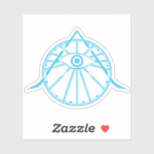 "Awaken" All-Seeing Eye & Sacred Geometry Symbol Sticker