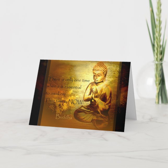 Awaken...Buddha Quotes Greeting Cards (Front)