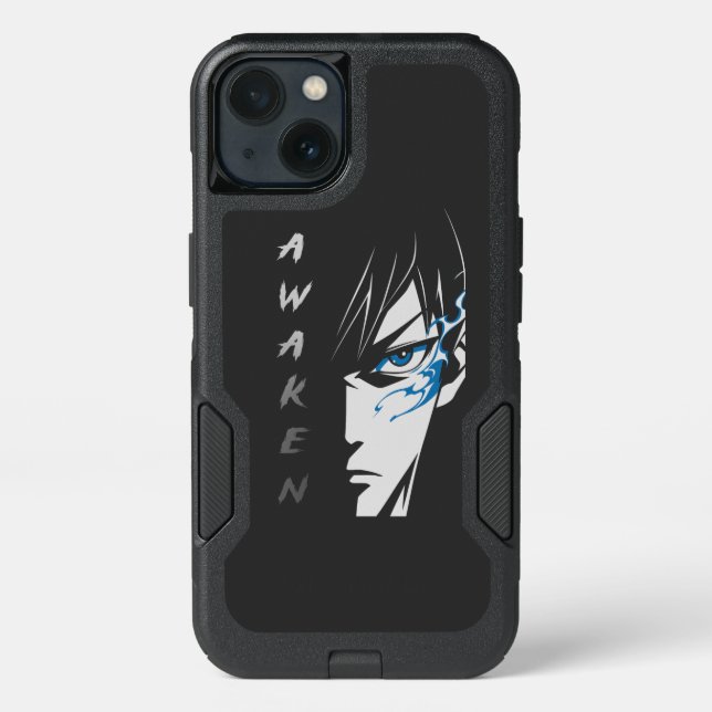 AWAKEN – Half Face Anime T-Shirt Otterbox iPhone Case (Back)