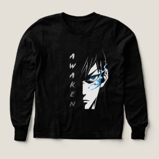 AWAKEN – Half Face Anime T-Shirt Tri-Blend Shirts
