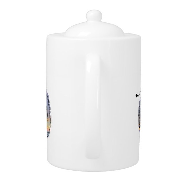 Awaken The Goddess Tree on Sunset Teapot (Back)