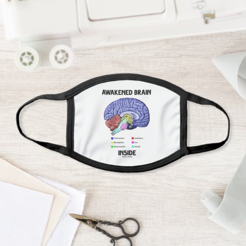 Awakened Brain Inside Brain Anatomy Geek Humor Face Mask