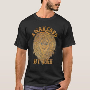 Awakened By Yah Hebrew Israelite Lion Judah Jewis T-Shirt
