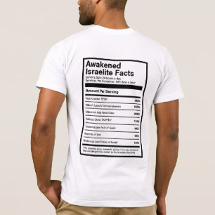 Awakened Israelite Facts (Black) T-Shirt